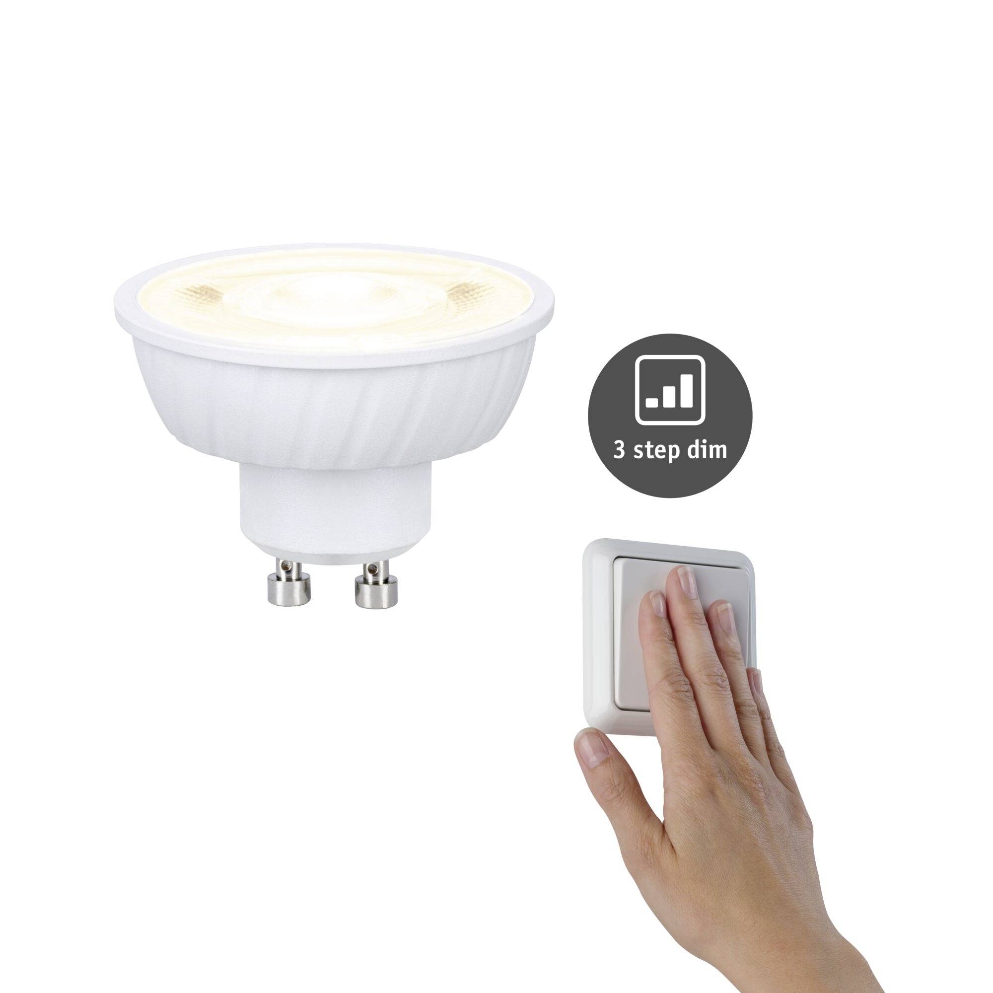 LED-Spotlightbirne mit einer „3-Stufen-Dimmfunktion