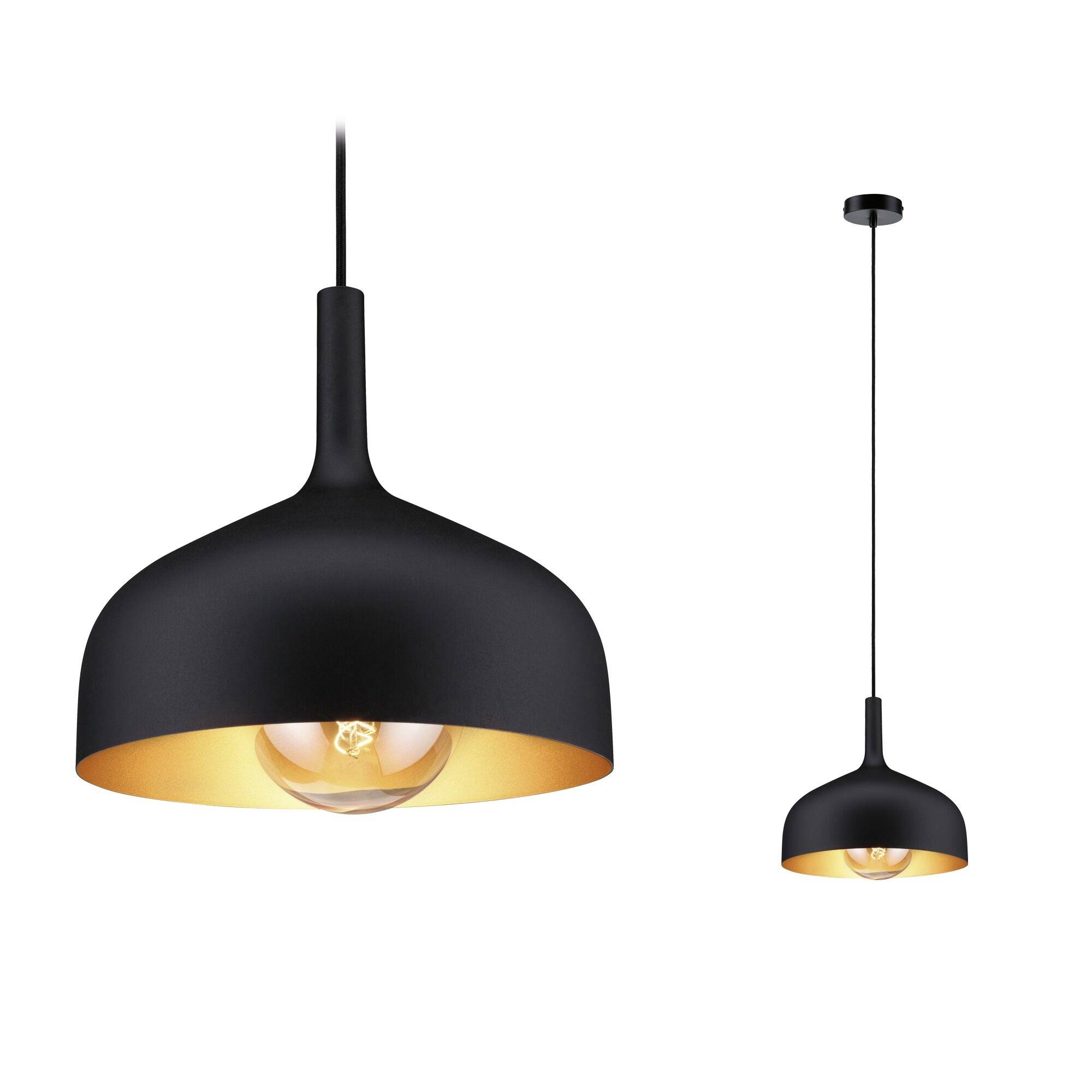 Paulmann Embla II 77062 Pendelleuchte E27 Schwarz, Gold