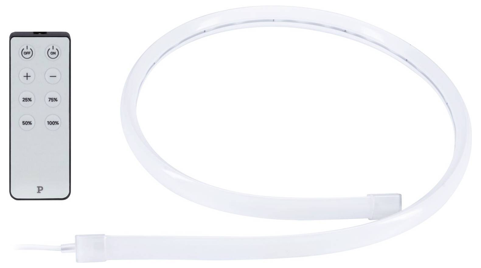 Fernbediente flexible LED-Röhrenleuchte mit kleinem kabelgebundenem Regler und Stromkabel