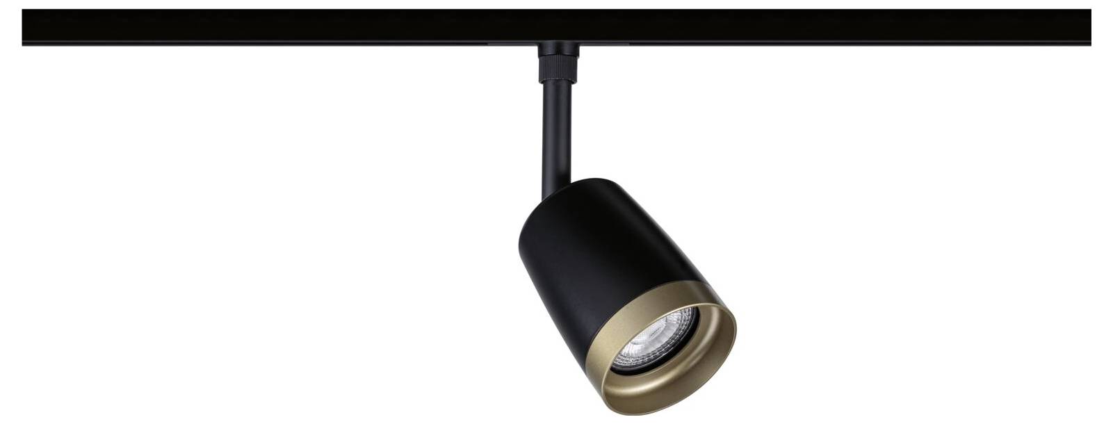 LED-Spotlichtlampe in Schwarz mit zweipoliger Fassung und wählbaren Farbtemperatur-Markierungen 2700K, 3000K und 4000K.