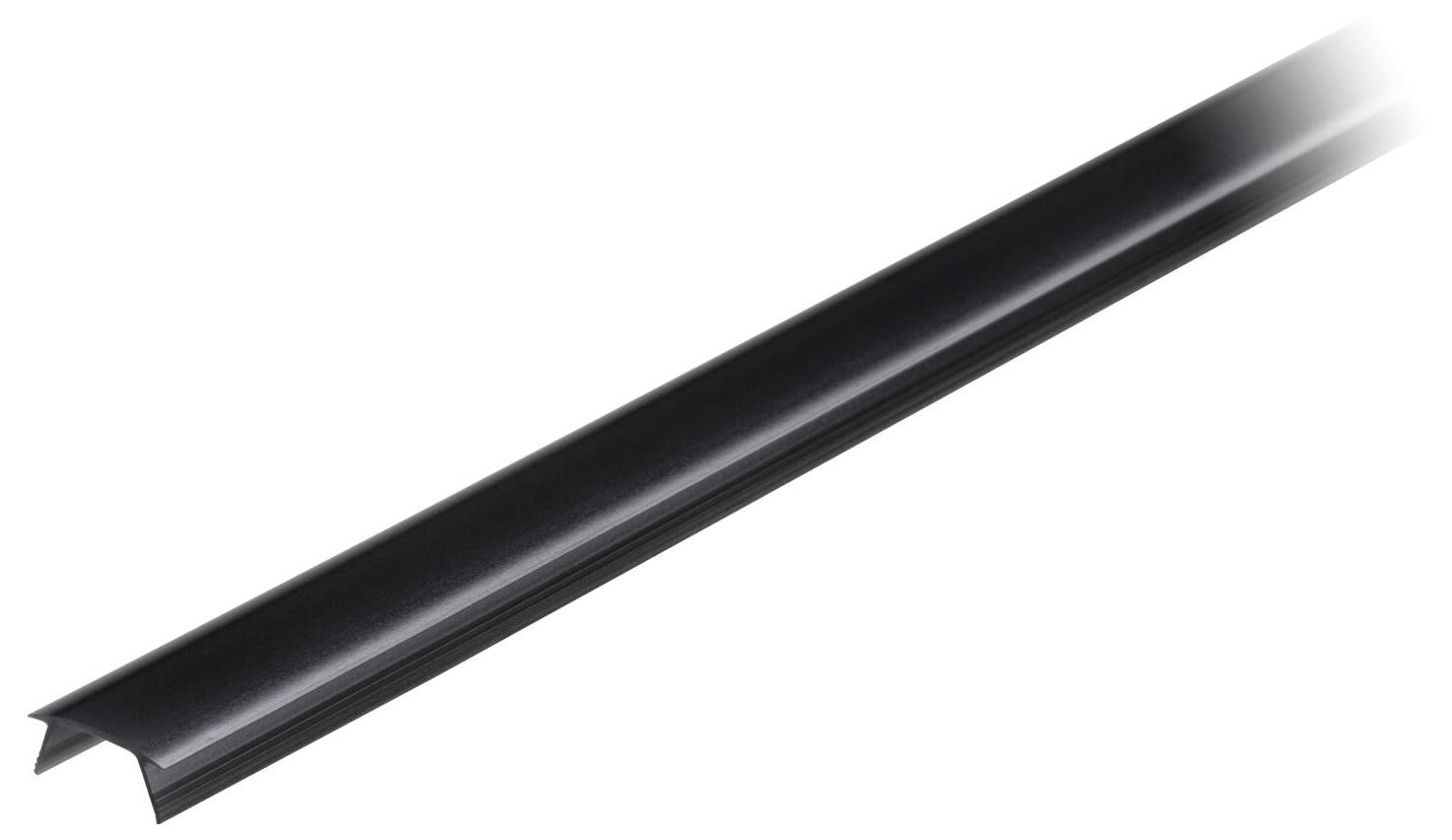 Zwei silberne rechteckige Endkappen oder Montageklammern, nebeneinander auf weißem Hintergrund gezeigt.