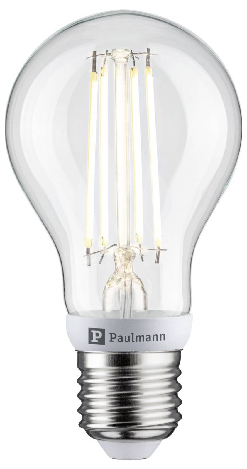 Klare LED-Filament-Glühbirne mit Metallschraubsockel, Marke 'Paulmann'