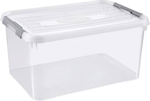 Curver 243819 Kunststoffbox HANDY+ geschlossen, stapelbar (B x H x T) 400 x 290 x 600 mm Transparen