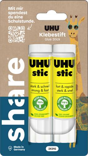 UHU Klebestift share 42 g 4-0043 2 St.