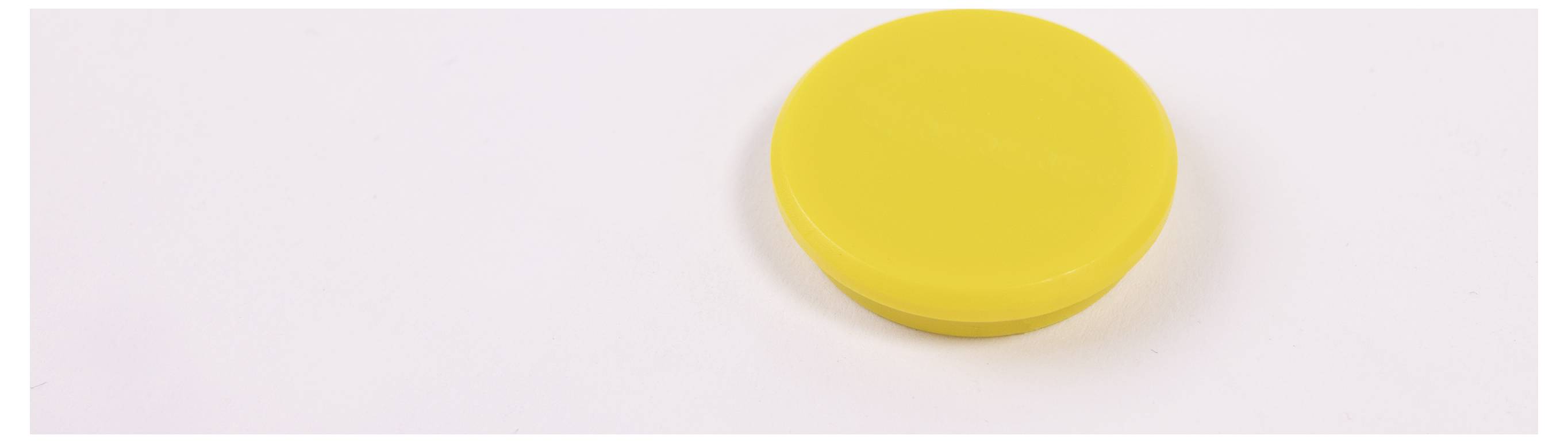 Magnetoplan Magnet Basic Serie (Ø) 32mm rund Gelb 10 St. 1863202