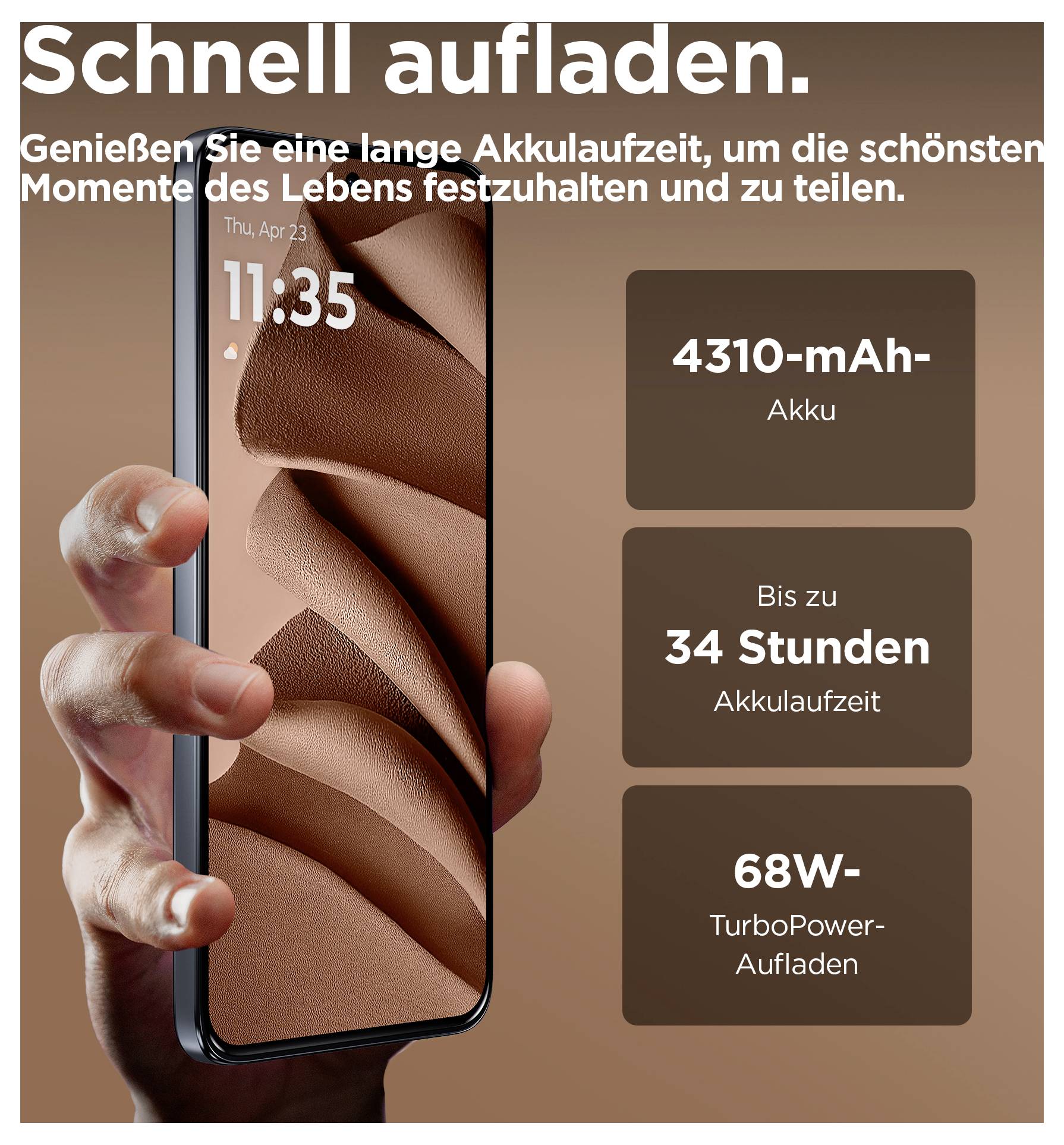 Motorola edge 50 Neo 512GB Hellbraun EEK A (A - G) 16.2cm (6.36 Zoll) Smartphone