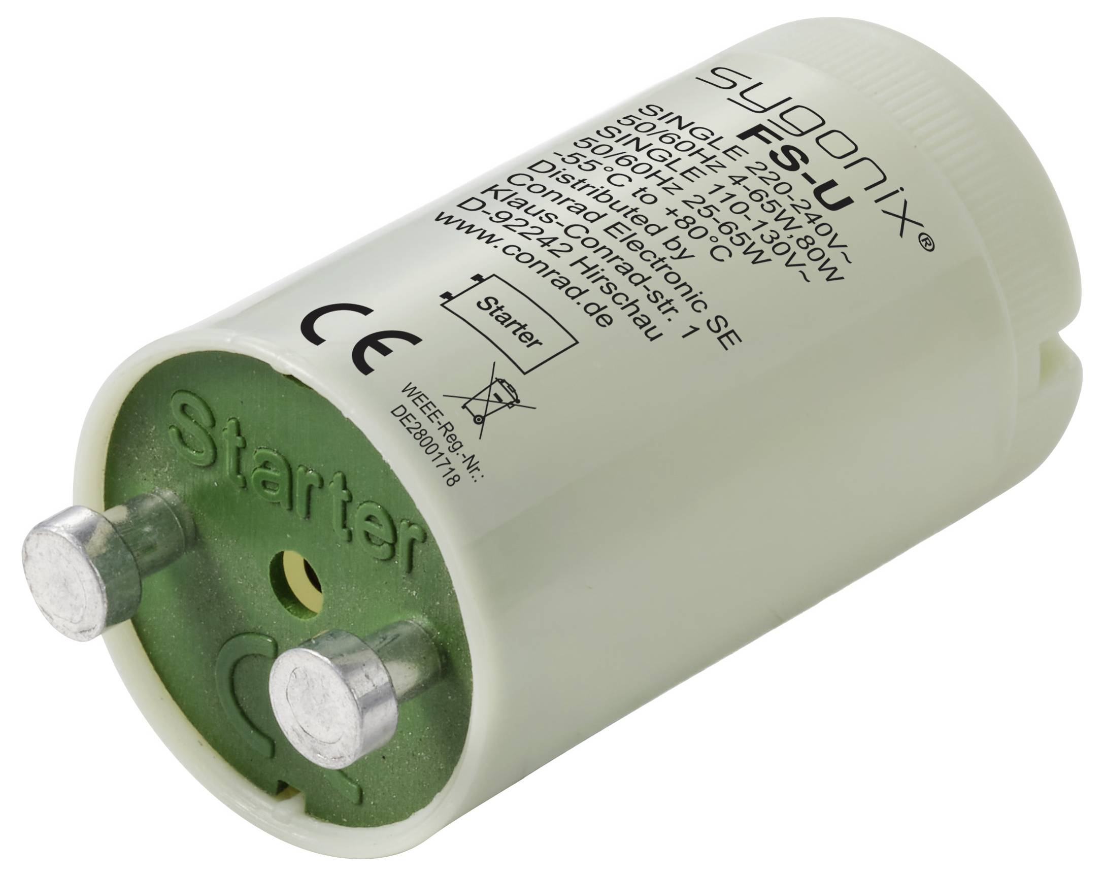 Sygonix Leuchtstoffröhren Starter 230 V/AC 65W (max)