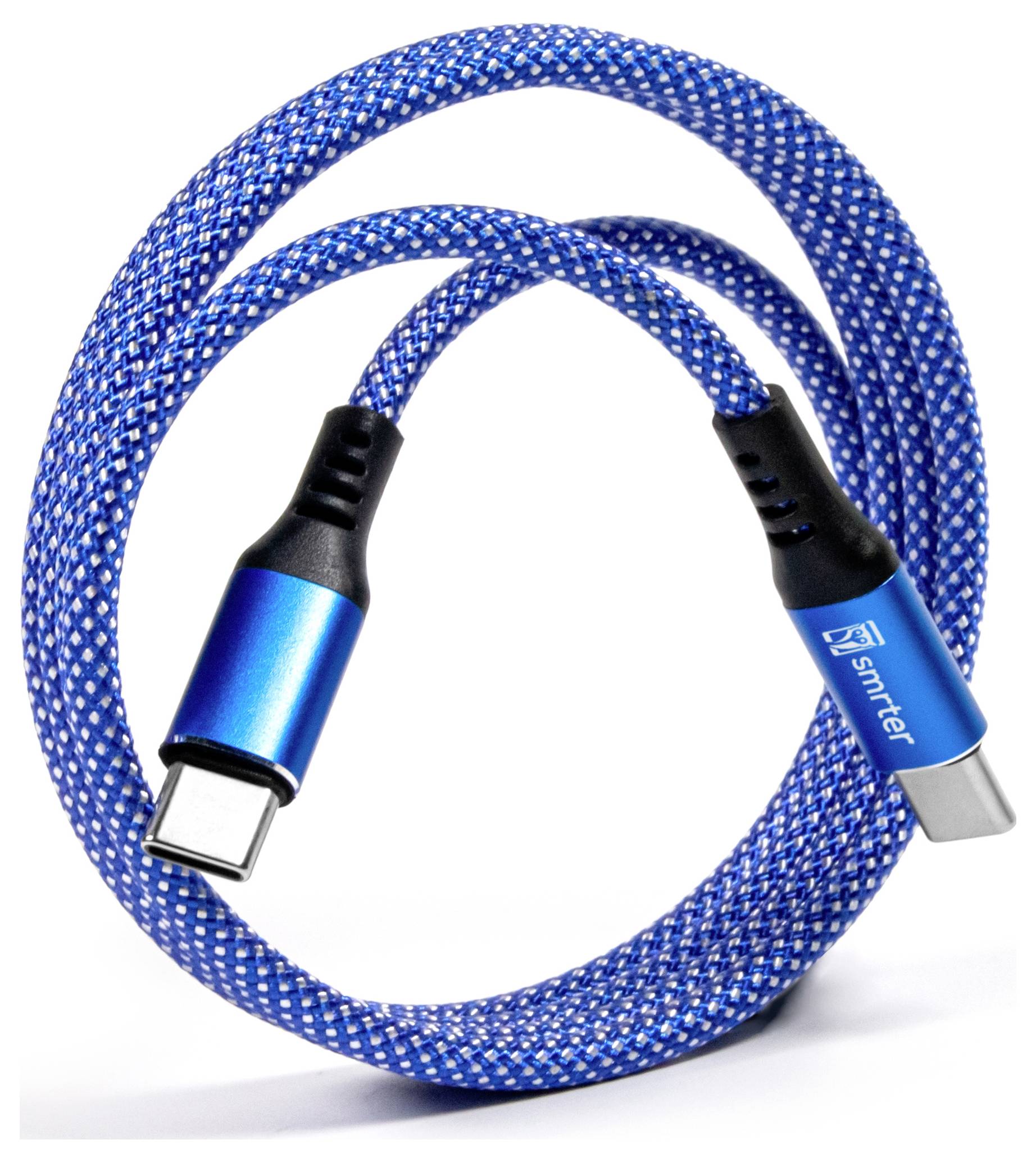 Smrter USB-Ladekabel USB-C® Stecker 1m Blau MAGNETO_C2C_BL_R