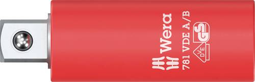 Wera 781 A/B VDE 05024690001 Steckschlüssel-Adapter isoliert, mechanische Verriegelung 1/4  (6.3 mm