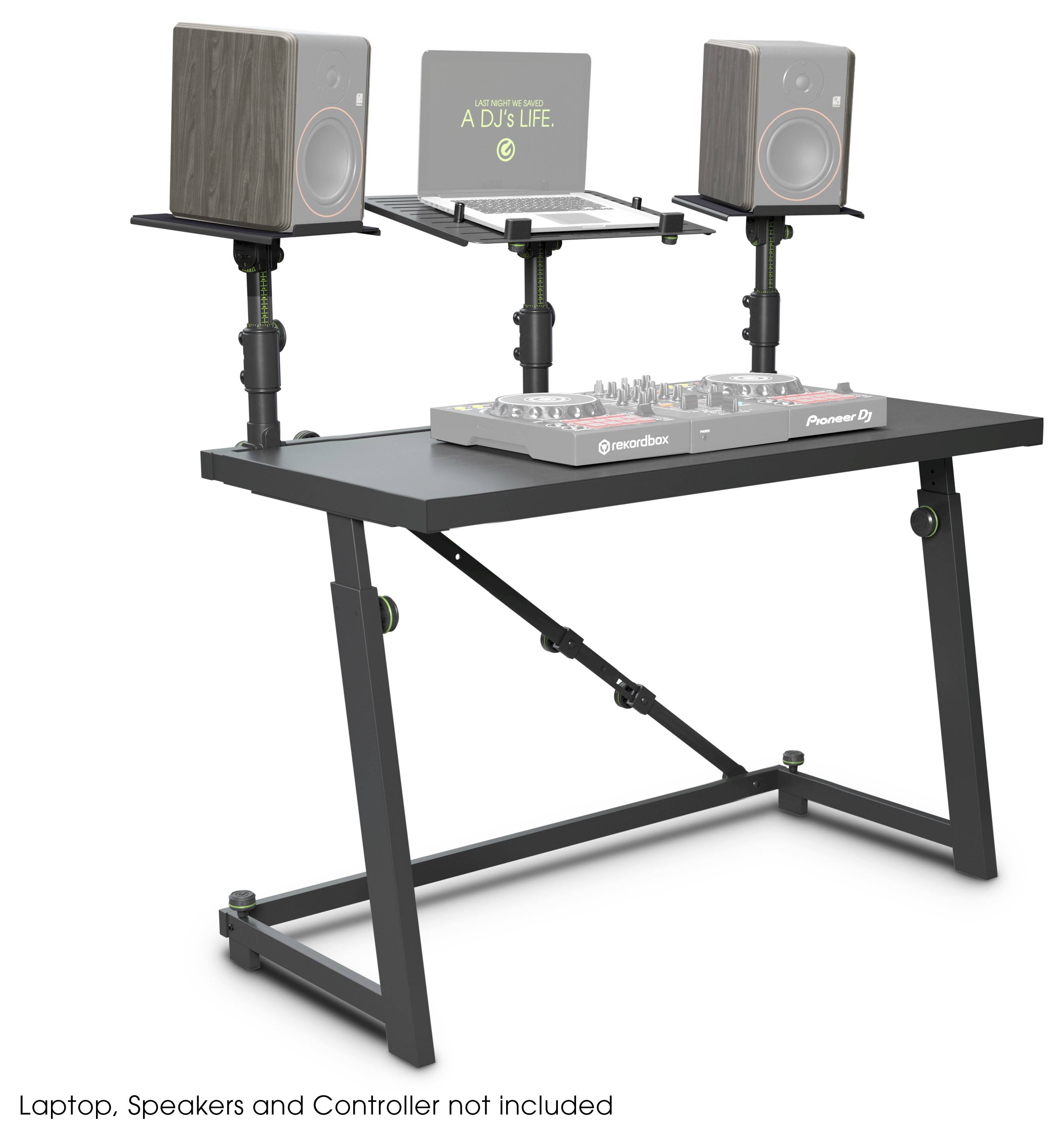Gravity Mobiler DJ-Tisch Stahl