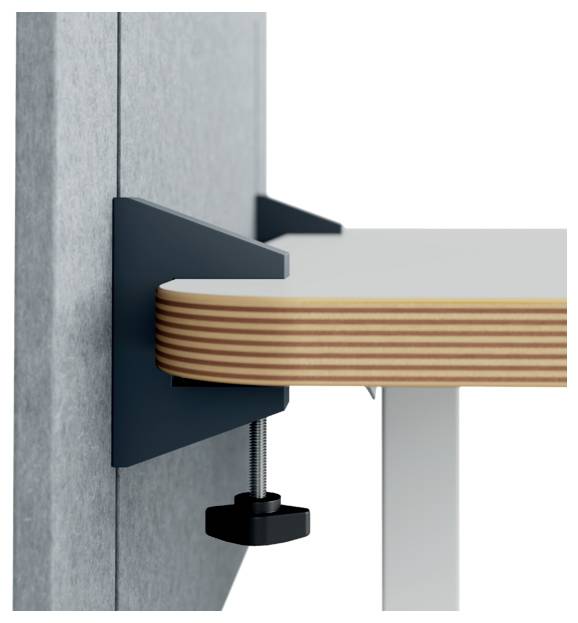 Leitz 61230085 Tischtrennwand Polyester Grau