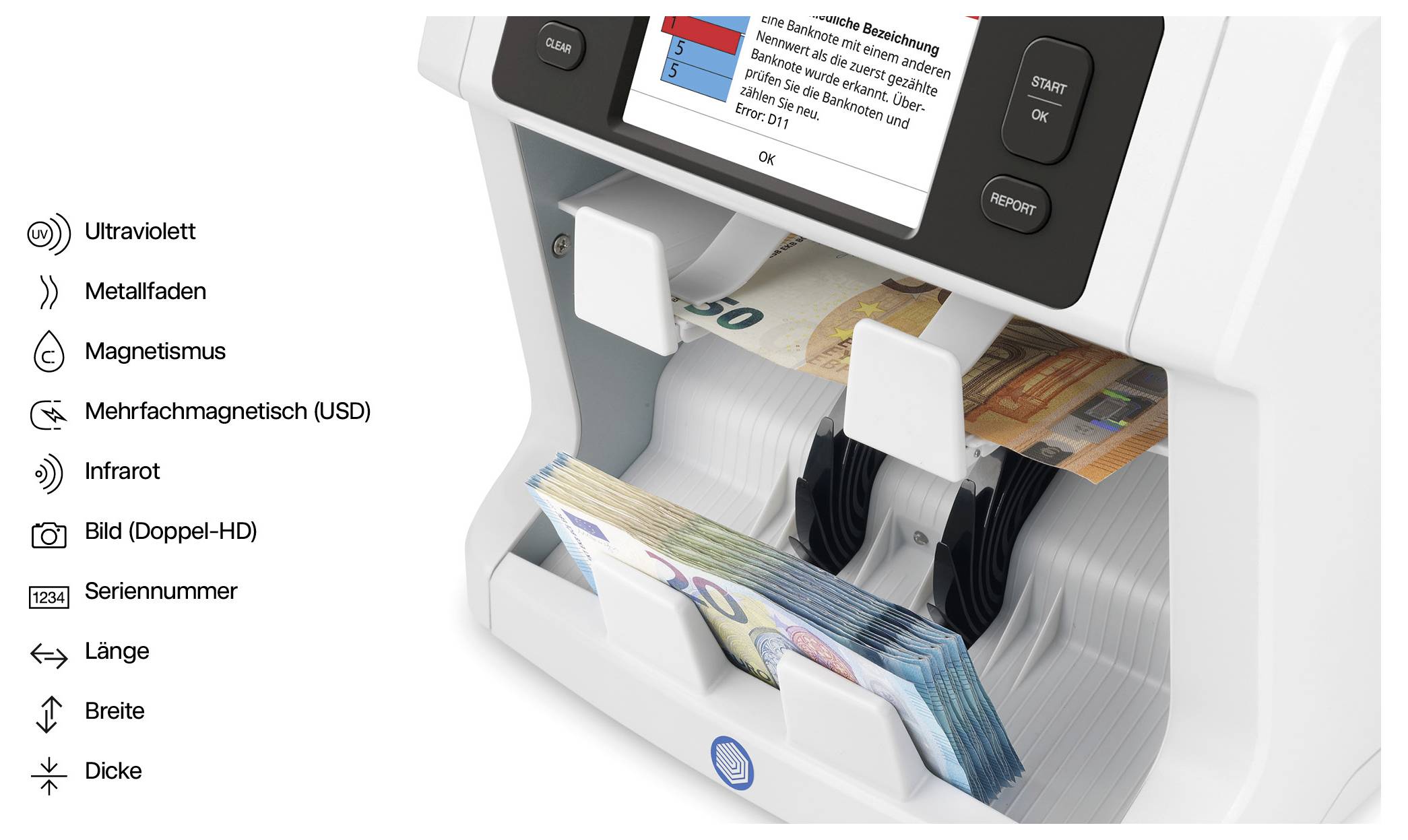 Safescan 2985-SC Geldzähler