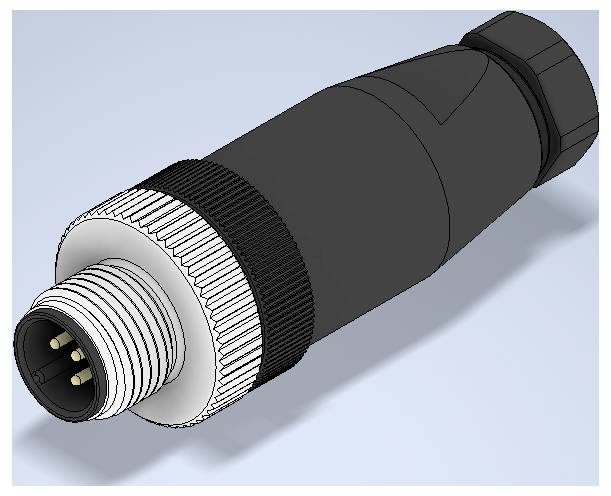 W & P Products 93880 Sensor-/Aktor-Steckverbinder M12 Stecker, gerade Polzahl Sensoren: 5 1St.