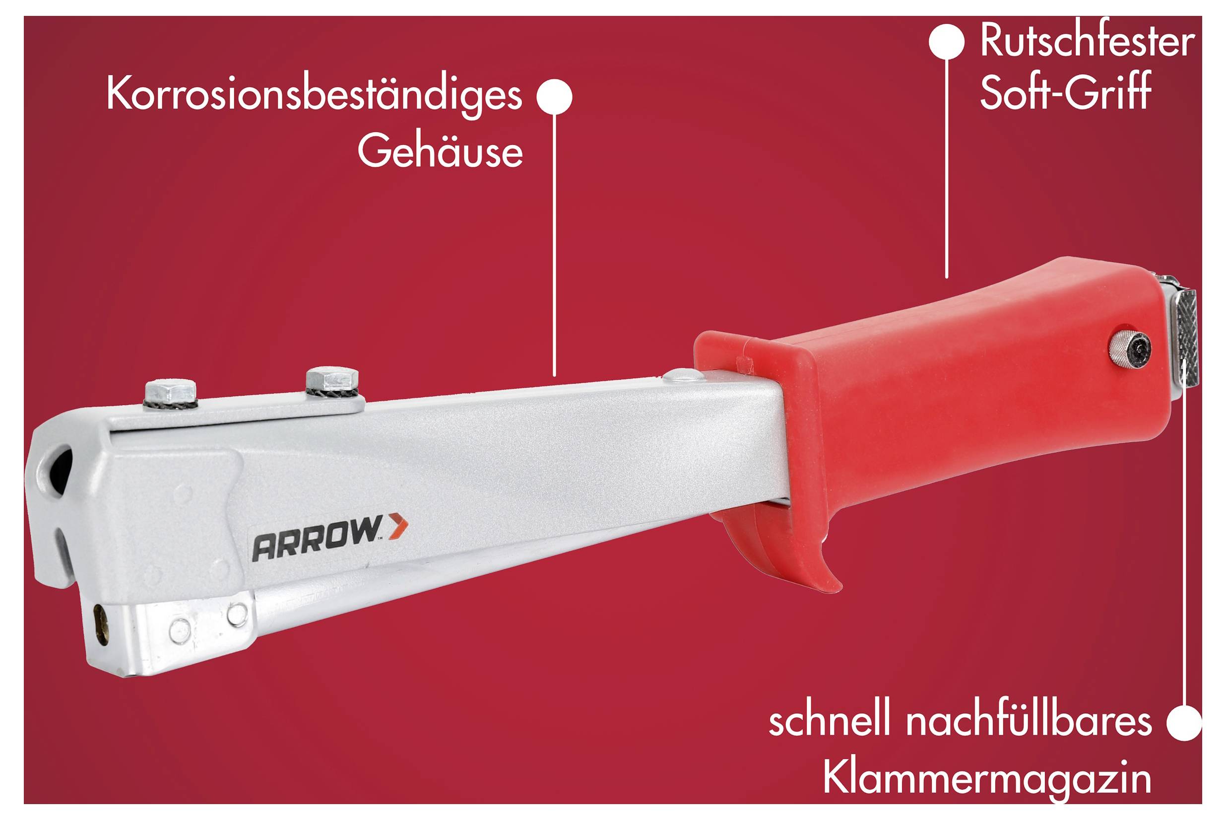 Arrow Tool Group HT55 819103 Hammertacker Klammerntyp Typ 50 Klammernlänge 6 - 10mm