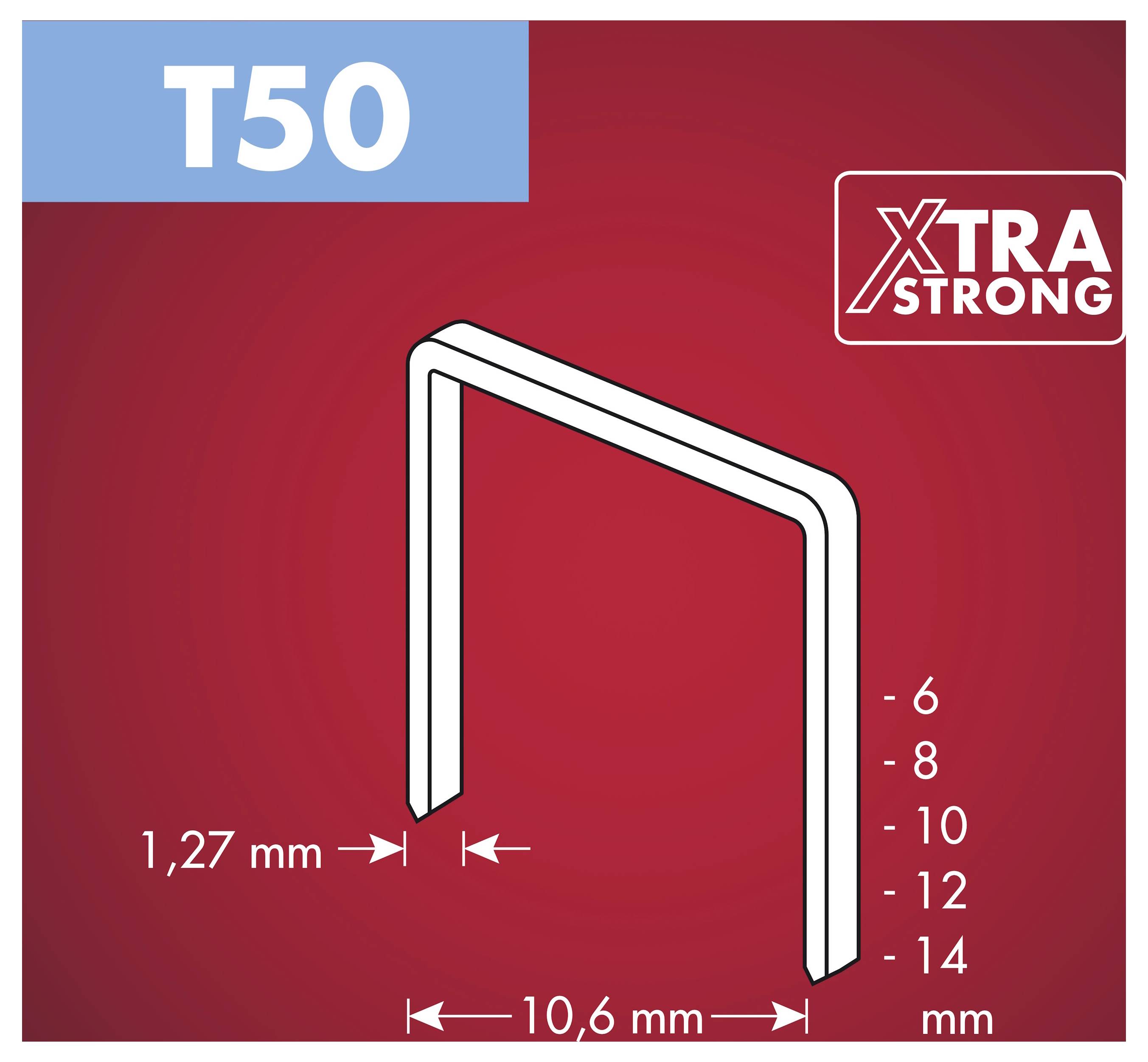 Arrow Tool Group 819240 Flachdrahtklammern Typ 50 1000St.