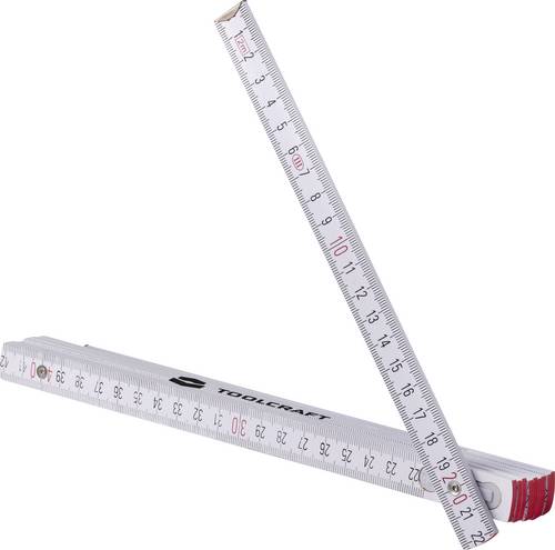 TOOLCRAFT TO-11232147 Maßstab 2 m Buche