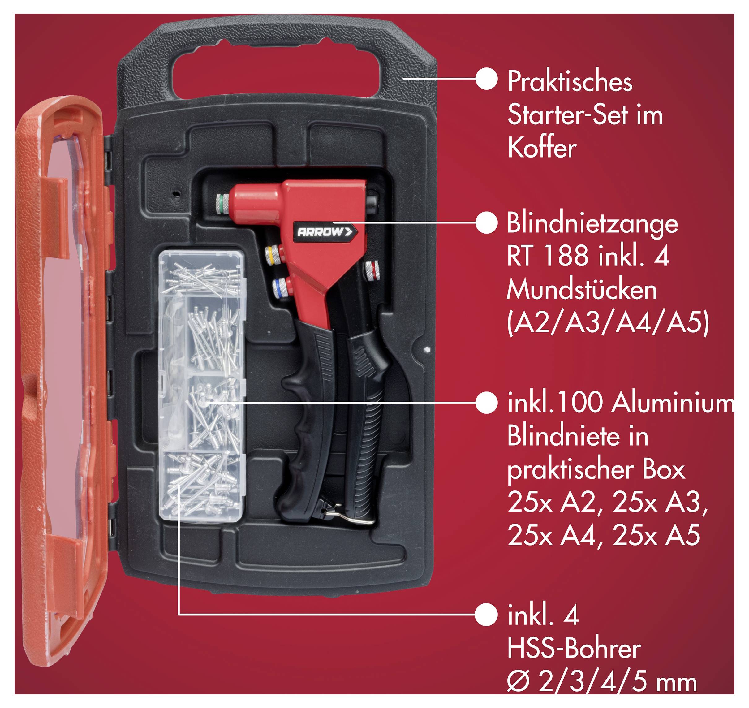 Arrow Tool Group 200307 Blindnietzange 1St.