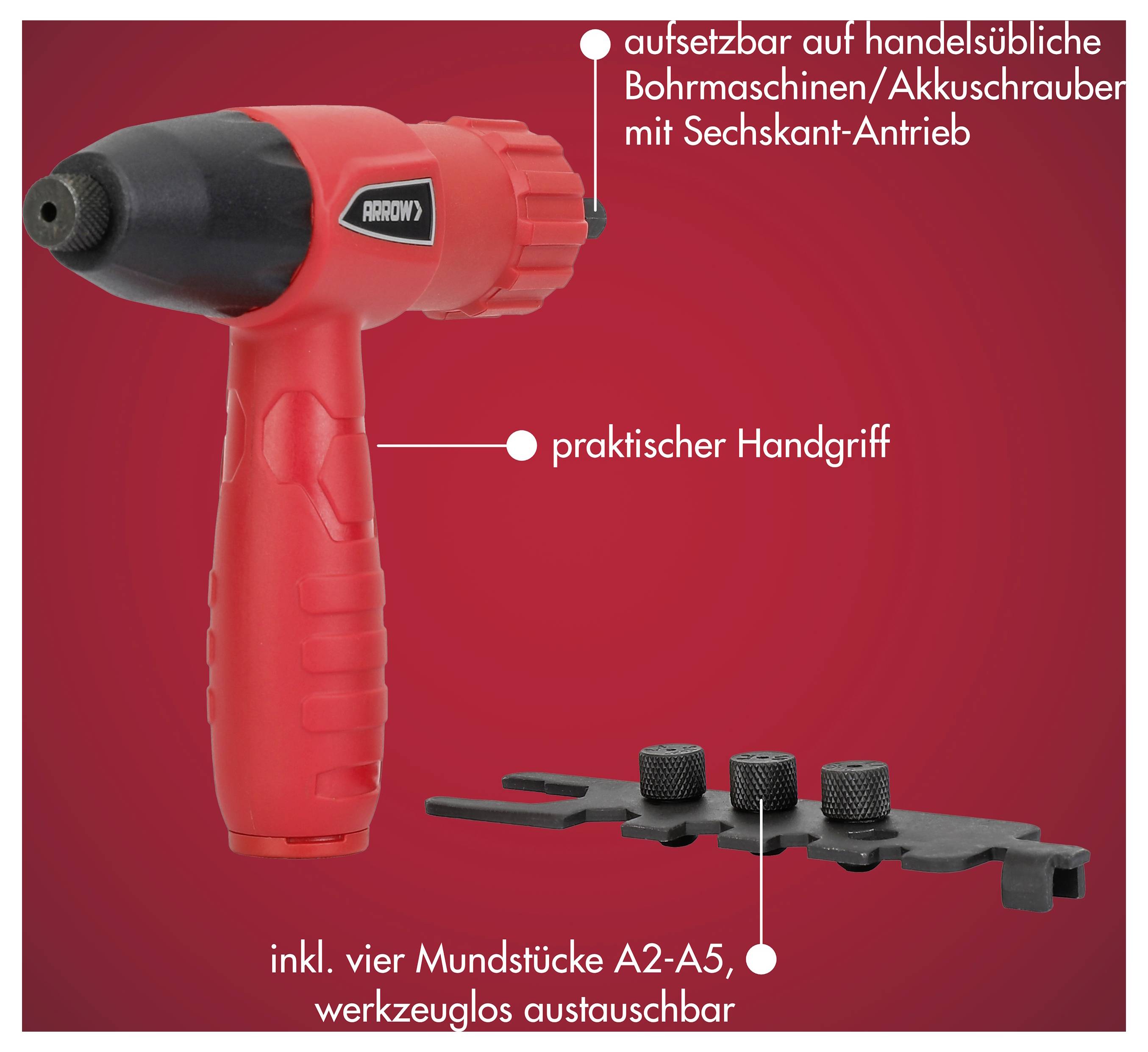 Arrow Tool Group 001096 Blindnietadapter 1St.