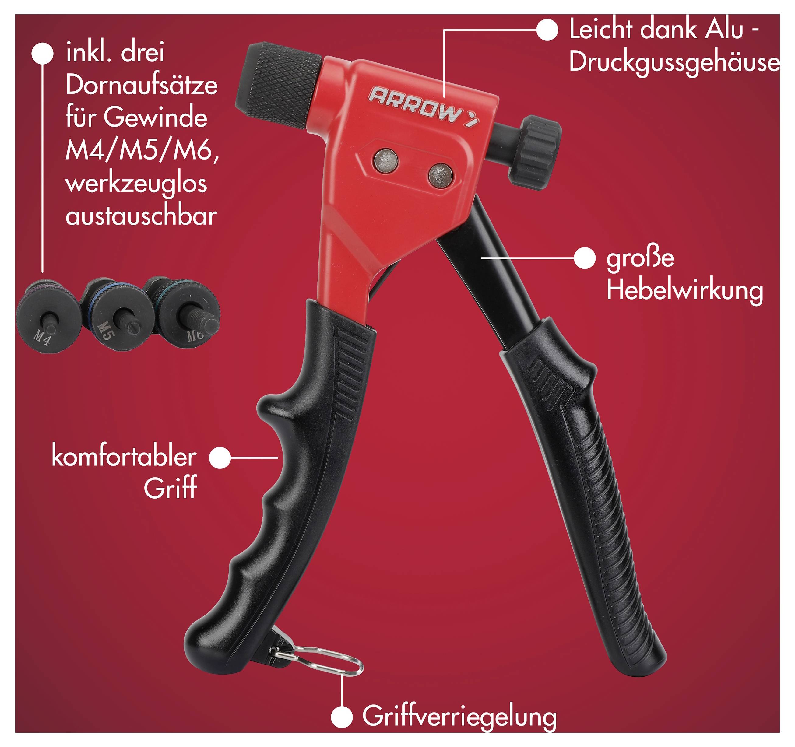 Arrow Tool Group 401346 Nietzange 1St.