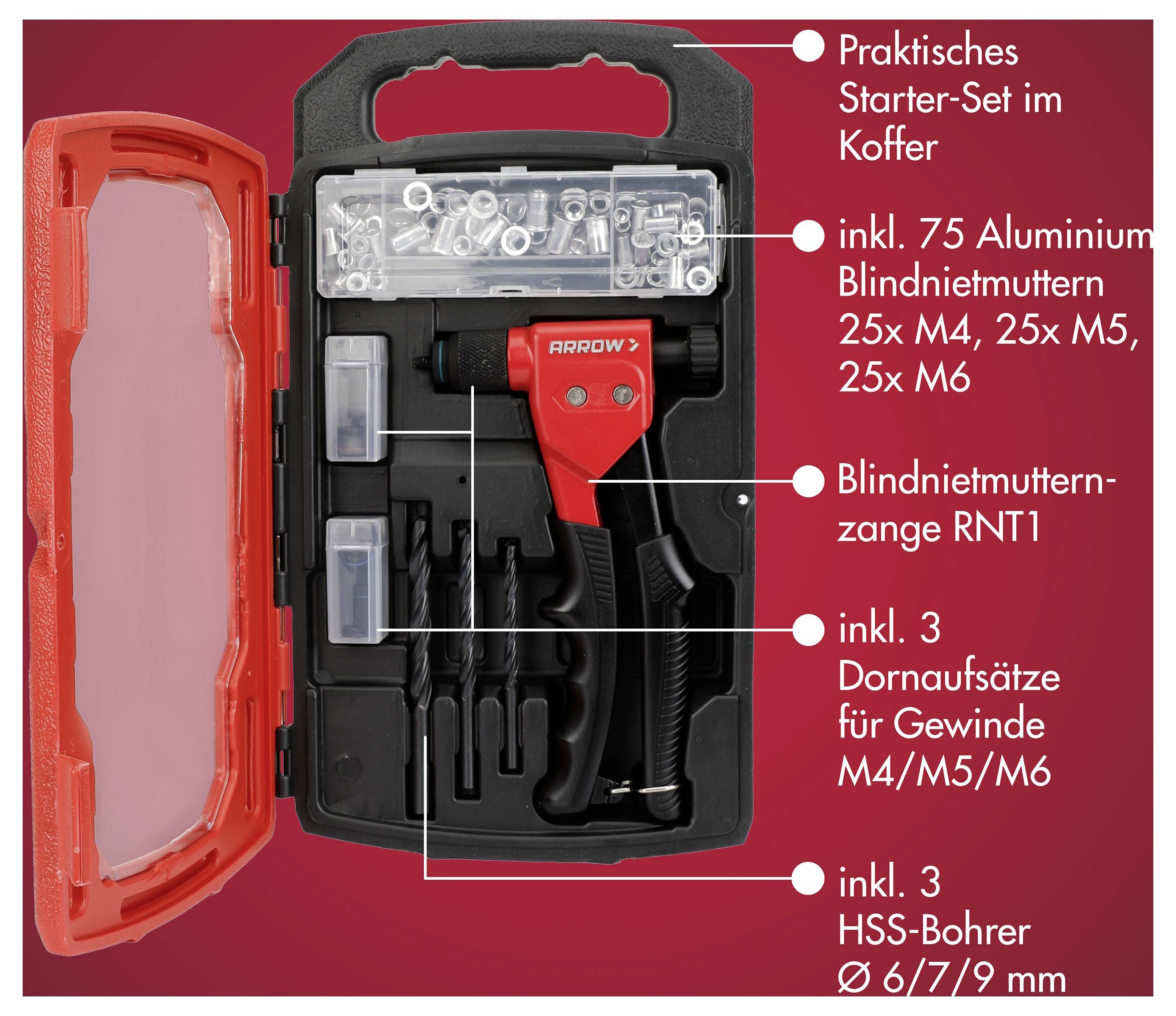 Arrow Tool Group 401346 Nietzange 1St.