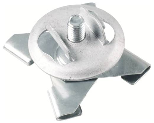 ABB E-Klips JHX-16S Trägerklammer T-Profil-Schienen-Clip mit Schraubnuss Trägerklammer 25mm Federstahl 7TCA084030R1441 100 St.