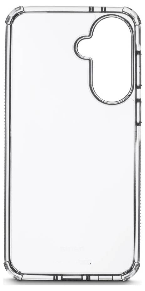 Grauer Flip-Phonetasche mit Kartentasche auf der linken Klappe und Kameraausschnitt auf der rechten Seite, offen flach dargestellt.