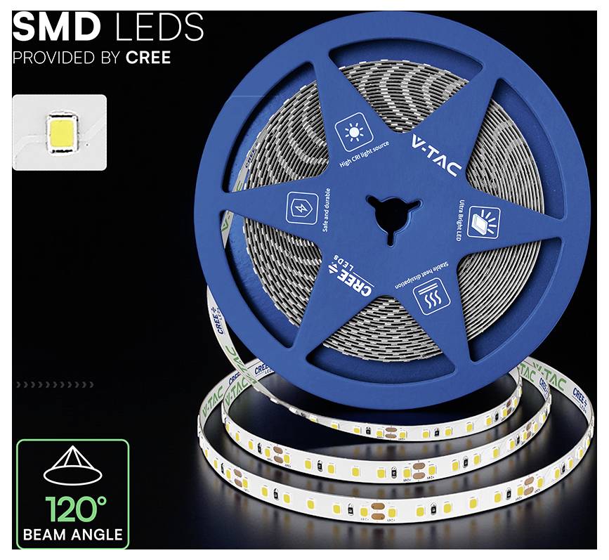 V-TAC VT-2835 2126236 LED-Streifen EEK: F (A - G) 24V 10m