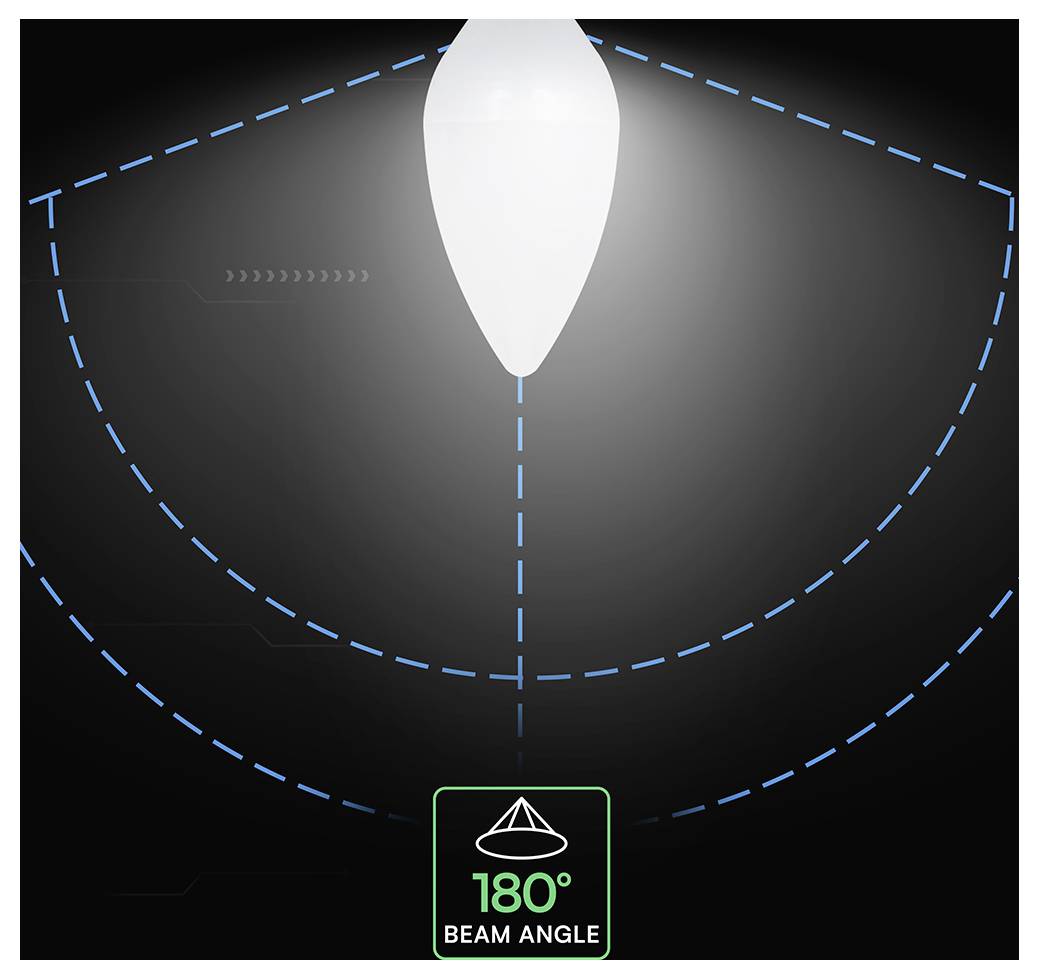 V-TAC 2142166 LED EEK F (A - G) E14 Kerzenform 3.7W = 30W