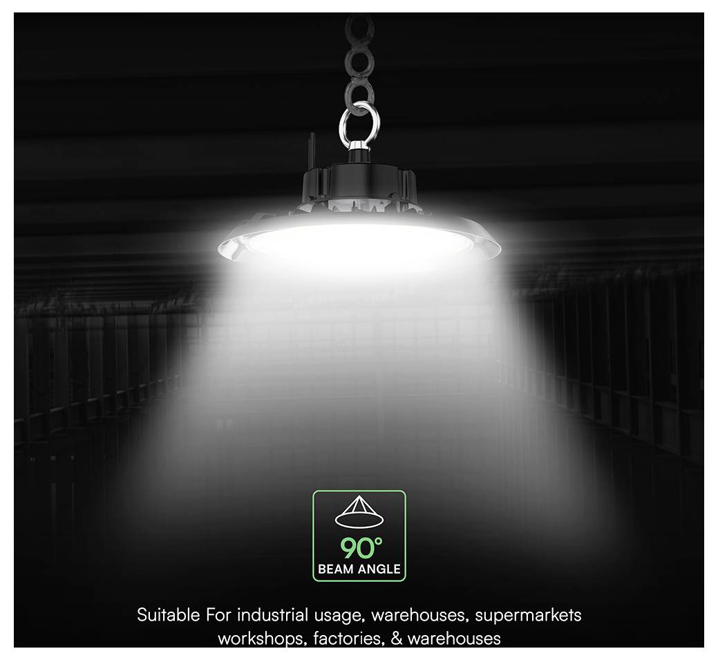 V-TAC VT-91152 240766 LED-Hallenleuchte EEK: D (A - G) LED 150W Schwarz