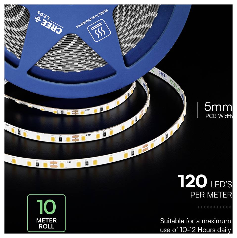 V-TAC VT-2835 240826 LED-Streifen EEK: F (A - G) 24V 10m