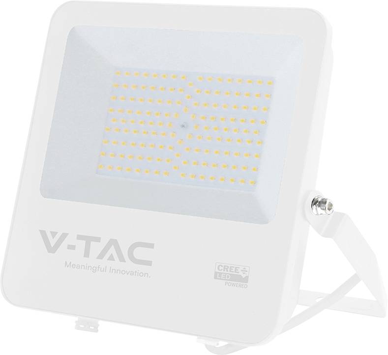Weiße LED-Spotlightbirne mit breitem Reflektortop und zweipoliger Fassung, gezeigt vor neutralem Hintergrund.