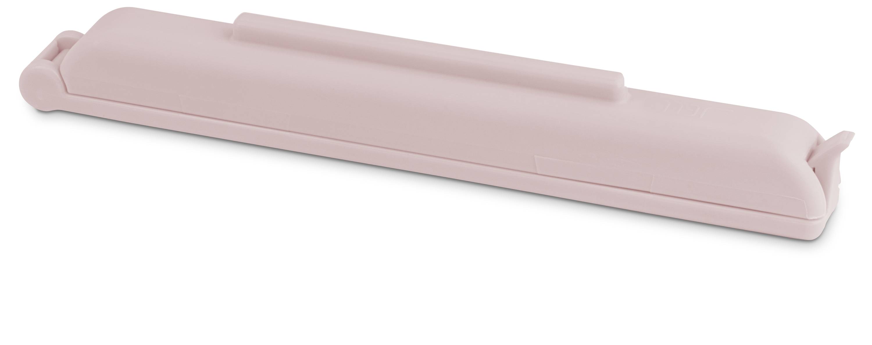 Weiße lineare Leuchte mit integriertem Ein-/Ausschalter, in Produktansicht dargestellt mit einer Beschriftung, die den Schalter hervorhebt.