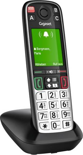 Gigaset EASY 500 Schnurloses Seniorentelefon Farbdisplay Schwarz