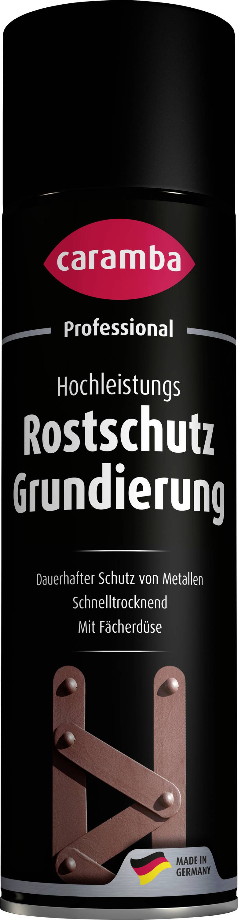 Caramba Profi-Sprühdose mit der Bezeichnung „Hochleistungs-Rostschutz-Grundierung