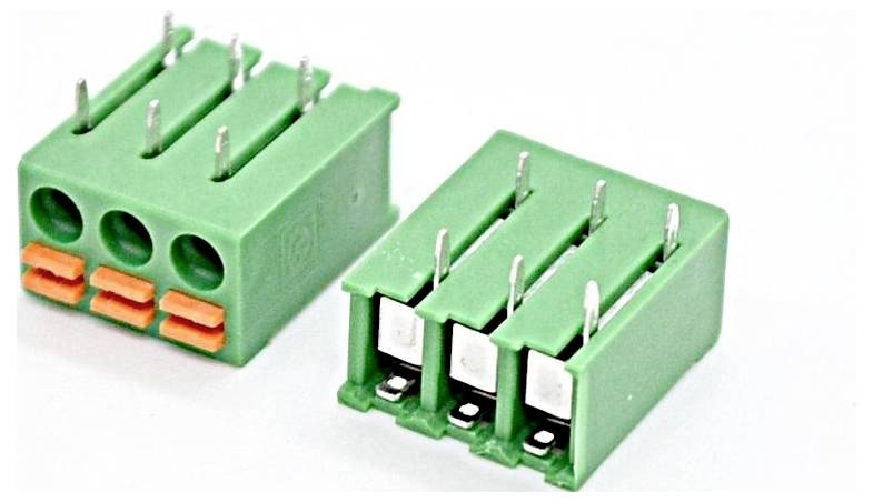 Euroclamp MPM103-3,81-H Printklemme Polzahl 3 Grün