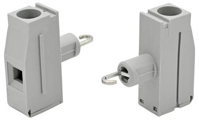 Euroclamp MPT610 MPT610-GY Durchgangsklemme flexibel: - starr: -6mm² Polzahl: 1 Grau