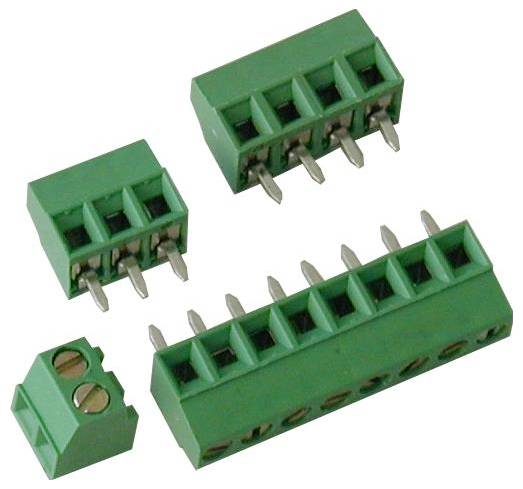 Euroclamp MV133-3,81-V-L Printklemme Polzahl 3 Grün