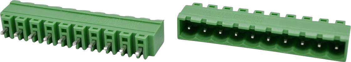 Zwei grüne elektrische Stecker nebeneinander auf weißem Hintergrund dargestellt.