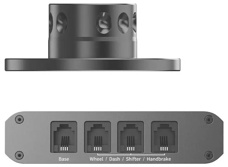 MOZA Universal HUB und Third-Party Wheel Base Mount Adapter und Hub USB PC Schwarz