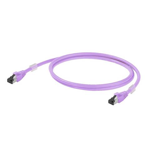 Weidmüller 2701550300 RJ45 Patchkabel S/FTP 30 m Violett mit Knickschutztülle, Flammwidrig 1 St.