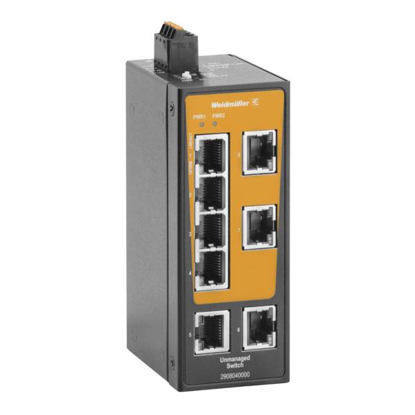 Weidmüller 2908040000 IE-SW-BLB-08-8TX Netzwerk Switch 10 / 100MBit/s