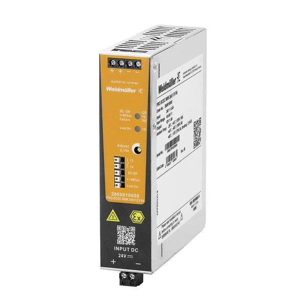 Weidmüller 2869000000 DC/DC-Wandler 12V 9.6A 96W Inhalt 1St.