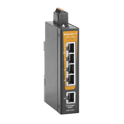 Weidmüller 2908100000 IE-SW-BLB-05-5GT-C Netzwerk Switch 10 / 100 / 1000 MBit/s