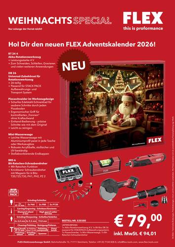 Flex Werkzeug Adventskalender