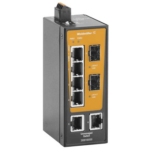 Weidmüller 2908160000 IE-SW-BLB-08-6TX-2FESFP Netzwerk Switch 10 / 100 MBit/s