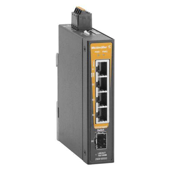 Weidmüller 2908180000 IE-SW-BLB-05-4GT-1GESFP Netzwerk Switch 10 / 100 / 1000MBit/s