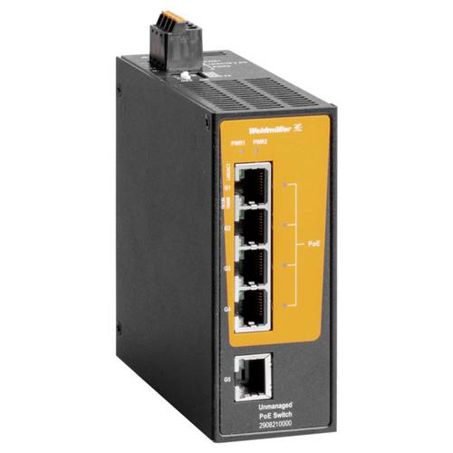 Weidmüller 2908210000 IE-SW-BLB-05-1GT-4GTPOE Netzwerk Switch 10 / 100 / 1000 MBit/s