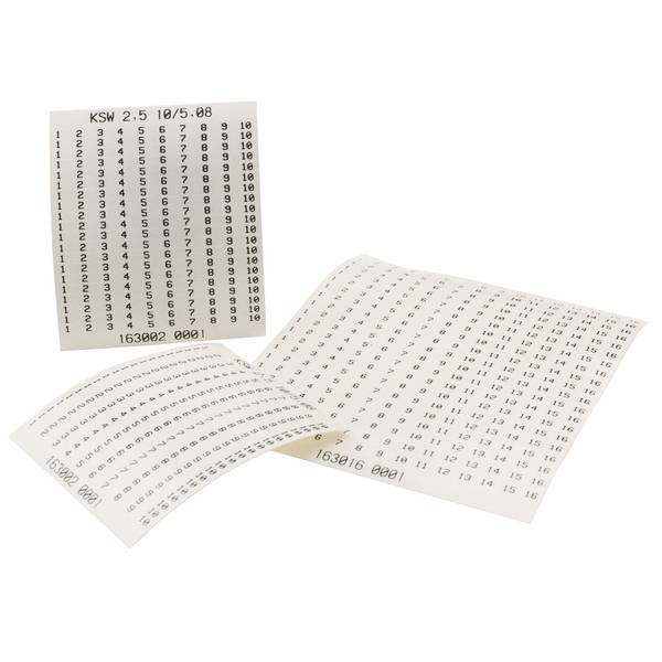 Weidmüller 1629930000 KSW 4 < 100MM SDR Klemmenmarkierung Weiß 1St.