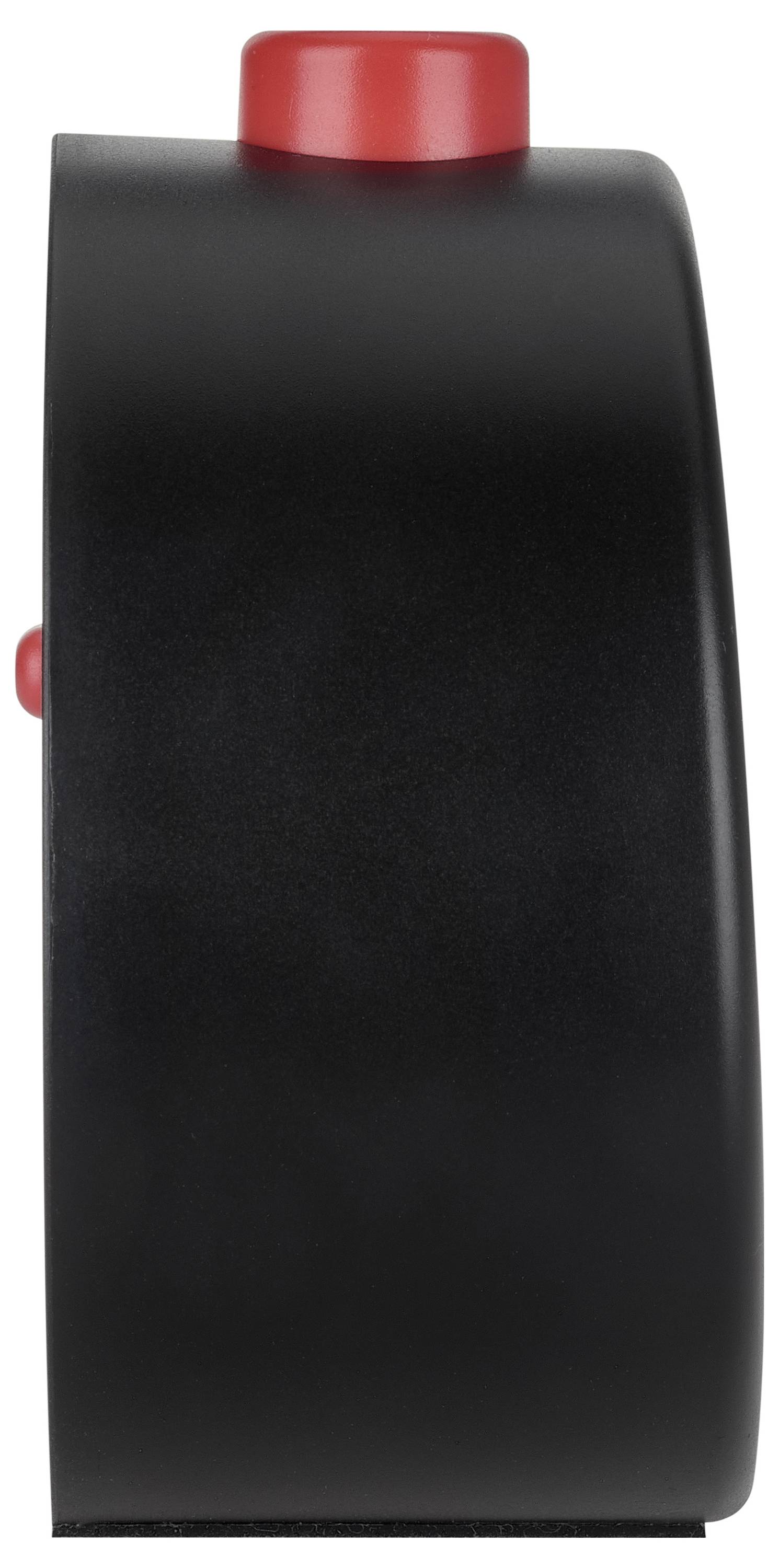 TFA Dostmann 60.2569.01 Funk Wecker Schwarz, Rot Alarmzeiten 1 1 Timerzeit, Großes Display