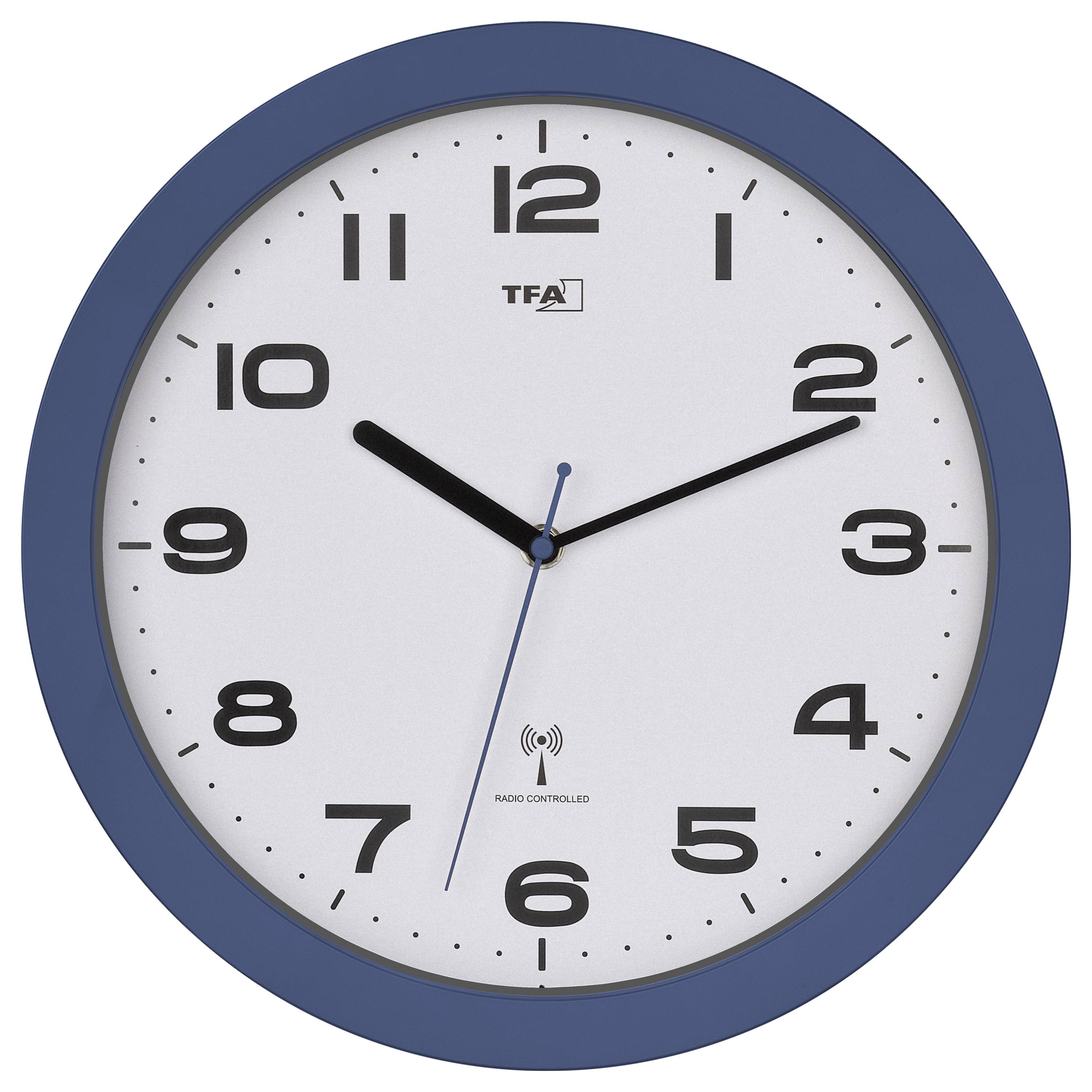 TFA Dostmann 60.3554.05 Funk Wanduhr 50mm x 320mm Rot